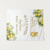 レモンシトラス夏ウェルカムベビーシャワー タペストリー (正面(横))