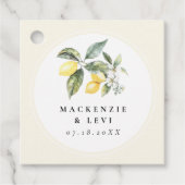 レモンシトラス庭園の結婚式 エレガント フェイバータグ (正面)