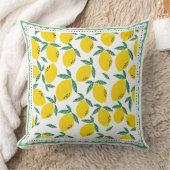 レモンシトラス柄 クッション (ブランケット)