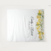 レモンシトラス結婚のセレモニー背景 タペストリー (正面(横))