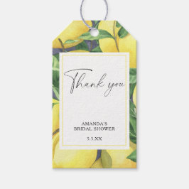 レモンシトラス結婚ズサンキューカード ギフトタグ
