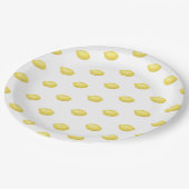 レモンシトラス結婚ズ ペーパープレート (アングル)
