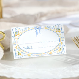 レモンシトラス結婚フローラ プレイスカード