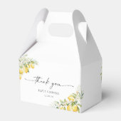 レモンシトラス赤ちゃんシャワーお願いボックス フェイバーボックス (裏面サイド)