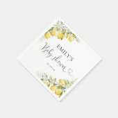 レモンシトラス赤ちゃんシャワーペーパーナプキン スタンダードカクテルナプキン (角)