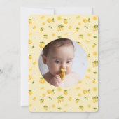 レモンシトラス1stバースデーフォト 招待状 (裏面)