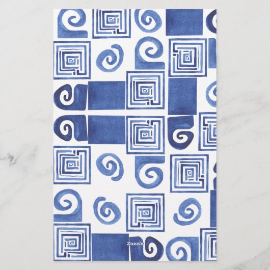 レモンシトラス – ブライダルシャワーアドバイスとウィッシュ 便箋 (裏面)