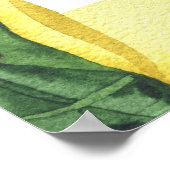 レモンシトラス – ブライダルシャワーウェルカムサイン ポスター (角)