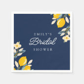 レモンシトラス ブライダルシャワー スタンダードカクテルナプキン (正面)