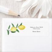 レモンシトラス – ブライダルシャワー ラベル (インサイチュ)