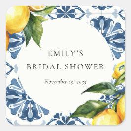 レモンシトラス ポジターノ イタリアン ブライダル シャワー スクエアシール