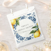レモンシトラス ポジターノ イタリアン ブライダル シャワー フェイバーバッグ (クリップ留めされた状態)