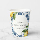 レモンシトラス ポジターノ イタリアン ブライダル シャワー 紙コップ (裏面)