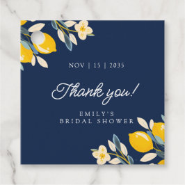 レモンシトラス ポジターノ ブライダルシャワー フェイバータグ