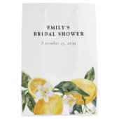 レモンシトラス メインスクイーズ ブライダルシャワー ミディアムペーパーバッグ (裏面)