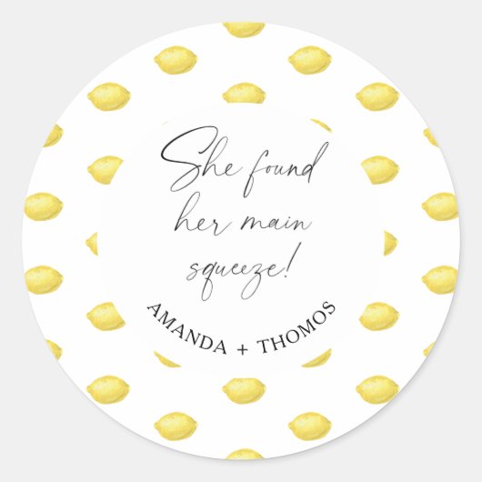 レモンシトラス – 彼女は彼女のメインの絞りを見つけた ラウンドシール (正面)