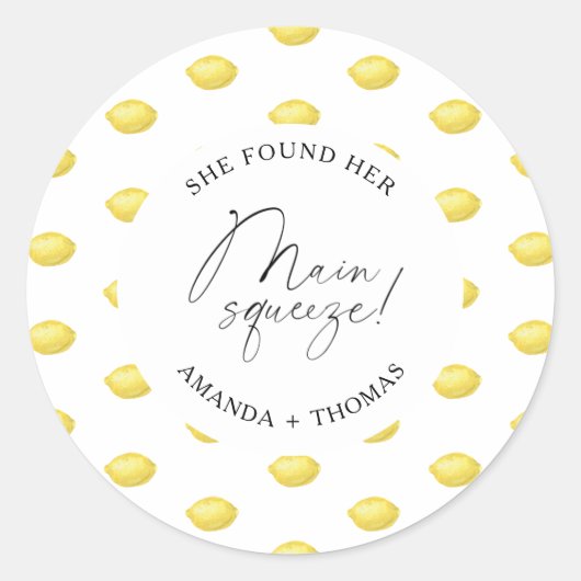 レモンシトラス – 彼女は彼女のメインの絞りを見つけた ラウンドシール (正面)