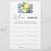 レモンシトラス – 私たちはブライダルシャワーゲーム (正面)