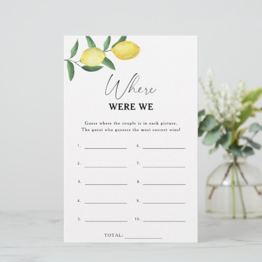 レモンシトラス – 私たちはブライダルシャワーゲーム (スタンド正面)