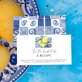 レモンシトラス – 花嫁のためのレシピ エンクロージャーカード
