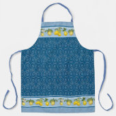 レモンシトラットリズカントリーフランスのファームハウスネイビー エプロン (正面)