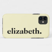 レモンシフォン無地のカラーエレガント名 Case-Mate iPhoneケース (裏面(横))