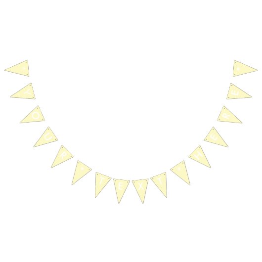 レモンシフォン無地のカラーカスタマイズIt バンティングフラッグ (全)