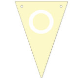 レモンシフォン無地のカラーカスタマイズIt バンティングフラッグ (第3の旗)