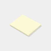 レモンシフォン無地のカラー ポストイット (アングル)