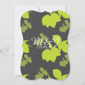 レモンシャドーシトラス結婚ズライム 招待状 (裏面)