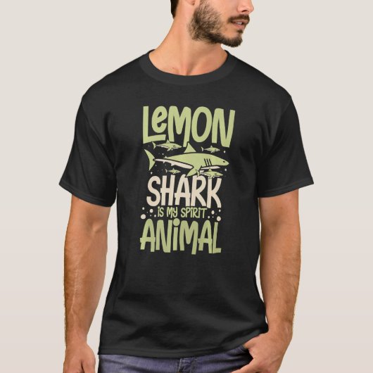 レモンシャーク動物歯海7 Tシャツ (正面)