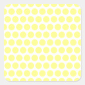 レモンシャーベット水玉模様 スクエアシール (正面)