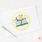 レモンシュガーハンドスクラブラベカスタムルのシール ラウンドシール (封筒)
