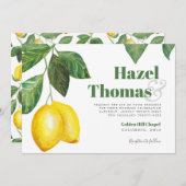 レモンシーズン結婚お祝い | 招待状 (正面/裏面)
