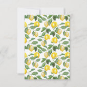レモンシーズン |デスク対応 ノートカード (裏面)