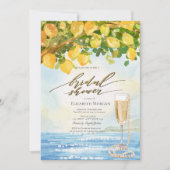 レモンシー プロセッコ＆パール ブライダルシャワー 招待状 (正面)