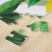 レモンジグザグ：ヴィンテージの手描きパターン。 ジグソーパズル (側面)