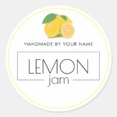レモンジャム小物ラベルシール ラウンドシール (正面)