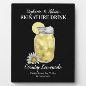 レモンジャールドリンク・このシグネチャードリンクをパーソナライズ フォトプラーク (正面)