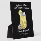 レモンジャールドリンク・このシグネチャードリンクをパーソナライズ フォトプラーク (側面)