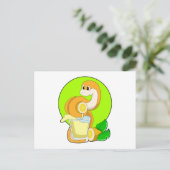 レモンジュースの入ったガラスの蛇 ポストカード (スタンド正面)