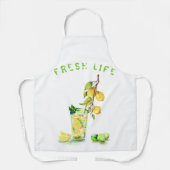 レモンジュースカッコいいドリンクレモネードエプロン エプロン (正面)