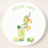 レモンジュースカッコいいドリンクレモネードパーティーコースター コースター (正面)
