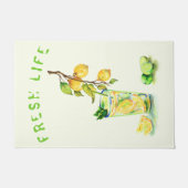 レモンジュースクールドリンクパーティーフォーマット – カスタム文字 ドアマット (正面)