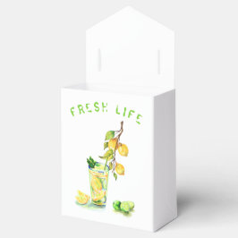 レモンジュースクールドリンクレモンのパーティーの特典ボックス フェイバーボックス