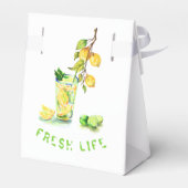 レモンジュースクールドリンクレモンのパーティーの特典ボックス フェイバーボックス (裏面サイド)