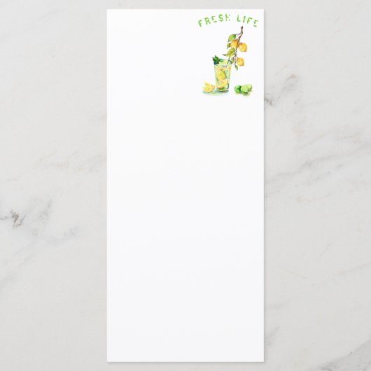 レモンジュースクールドリンク夏のパーティーメニュー メニュー (裏面)