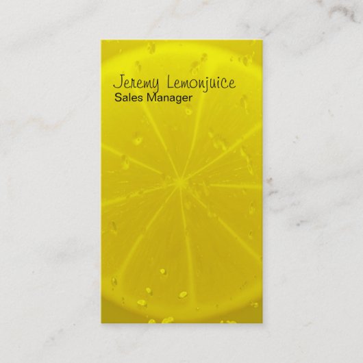 レモンジュース 名刺 (正面)