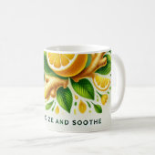 レモンジンジャーAIアート コーヒーマグカップ (正面右)