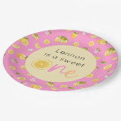 レモンスウィートワンバースデーパーティー ペーパープレート (アングル)